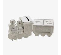Bambino Silver First Tooth/Curl Train Money Box Gift CG404