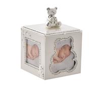 Bambino Silver Plated Bear Photo Frame Box