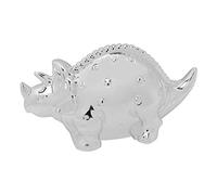 Bambino Silver Plated Dinosaur Money Box Savings Bank