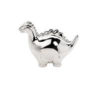 Bambino Silver Plated Money Box - Dinosaur Silver