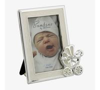 Bambino Silver Plated Pram 3x2 Inch Photo Frame CG486