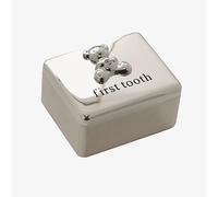 Bambino Silver Plated Teddy Bear 1st Tooth Box Gift CG862