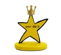 Bambluby Quirky Crowned Star Trophy - “Your did It!” - Hilarious Graduation Gift, Coworker Appreciation, Desk Decor, Birthday or Encouragement Gift, Gag Gift for Him or Her