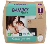 Bambo Natura Diapers XS Size 1 from 2 to 4 kg x22