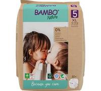 Bambo Nature Premium Eco Nappies, Size 5 (27-40lb/12-18kg), Junior, 22PK, Eco-Labelled Sustainable Nappies, Enhanced Leakage Protection, Secure and Comfortable Baby Nappy