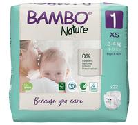 Bambo Nature Disposable Nappies - Newborn - Size 1 - Pack of 22