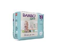 Bambo Nature Premium Eco Nappies, Size 2 (7-13lb/3-6kg), Mini, 30PK, Eco-Labelled Sustainable Nappy, Enhanced Leakage Protection, Secure and Comfortable Baby Nappies