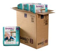 Bambo Nature Nappies, Size 3 (9-18lbs), Pack of 168