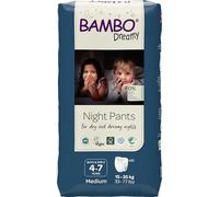 Bambo Nature Premium Dreamy Night Pants, Pull Up Pants, Eco-Labeled Night Time Diapers, Secure, Comfortable, Skin Friendly : Children Aged 4-7 Years, 10 Count