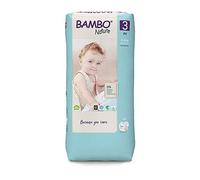 Bambo Nature Premium Eco Nappies, Eco-Friendly Sustainable Nappies, Enhanced Leakage Protection, Secure & Comfortable Baby Nappies, Secure & Comfortable - Size 3 Nappies (9-18lb/4-8kg), Midi, 52PK