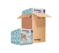Bambo Nature Premium Eco Nappies, Eco-Labelled Newborn Nappies, Enhanced Leakage Protection, Secure & Comfortable Baby Nappies, Newborn Essentials - Size 1 Nappies (4-9 lb/2-4 kg), 132PK