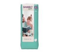 Bambo Nature Premium Eco Nappies, Eco-Labelled Sustainable Nappies, Enhanced Leakage Protection, Secure & Comfortable Baby Nappies, Secure & Comfortable - Size 6 Nappies (35+ lb/16+ kg), XXL, 120PK