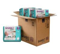 Bambo Nature Premium Eco Nappies, Eco-Labelled Sustainable Nappies, Enhanced Leakage Protection, Secure & Comfortable Baby Nappies, - Size 2 Nappies (7-13lb/3-6kg), Mini, 30 Count ( Pack of 6)