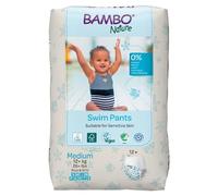 Bambo Nature Premium Swim Nappy Pants Medium Size (12+ kg), Disposable and Eco-Labelled, Perfect Swimming Nappies for Water Activities, Swim Nappies for Babies