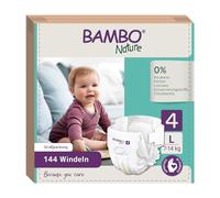 Bambo Nature Size 4 Premium Eco Nappies (15-31 lb/7-14 kg) (Case Saver) - 6 Count