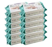 Bambo Nature Wet Wipes, Newborn Essentials, Eco-Friendly Baby Wipes, Gentle & Soft Wipes, Moisturising & Skin-Friendly Wet Wipes For On The Go, Sustainable Baby Essentials For Newborn - 12x 80 Wipes