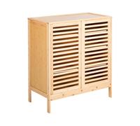 Shoe Storage Cabinet MIDWOOD Bamboo Light Brown
