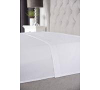 Bamboo 300 Thread Count Flat Sheet Belledorm White King