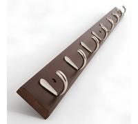 Bamboo 4/5/6/7/8 Hooks, Bamboo Wall-mounted Coat Rack, Zinc Alloy Coat Hook, Storage Wall Hook, Suitable For Living Room, Behind The Door, Bathroom, Entrance, Brown/natural Color(Brown,99.6cm/39.2in)