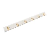 Bamboo 4/5/6/7/8 Hooks, Bamboo Wall-mounted Coat Rack, Zinc Alloy Coat Hook, Storage Wall Hook, Suitable For Living Room, Behind The Door, Bathroom, Entrance, Brown/natural Color(White,74cm/29.1in)
