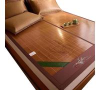 Bamboo Air-Conditioning Mat - Double-Sided Foldable Design for Cooling Comfort - Woven Rattan for Single/Double/Queen Size Bedding