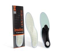 Bamboo & Alum Fresh Pro | Insoles with Active Carbon Bamboo & Odour Control | Arch Support & Comfort Cushioning | Shoe Insoles for Men & Women with Latex Foam | 43 EUR | Worker Walker