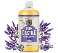 BAMBOO AND BIRCH Pure Castile Soap Liquid Organic, Certified Palm Oil Free Natural Soap, Lavender, 32 oz