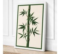 Bamboo Ascendant Botanical Canvas Wall Art Print 36x24 Inch