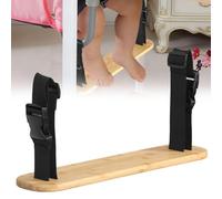Bamboo Baby Footrest Compatible with Fast Table Chair 40x9.7x1.3cm Adjustable Foot Rest for Hook On Highchair Sturdy Foot Rest Fit for Clip on Table Chair with Tray(1pcs)