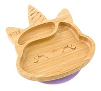 Bamboo Baby & Toddler Unicorn Plate - Suction Feeding Plate for 6+ Months (Lilac)