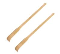 Bamboo Back Scratcher 2pcs with Long Handle for Adults and Elderly