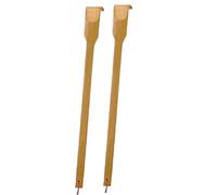 Bamboo Back Scratcher, 42 Cm Long Handle Manual Back Scratchers Massagers for Elder, Women, Men, Manual Backscratchers for Itching Relief from Itching Body Relaxation,Gifts for Mom and Dad (2pcs)