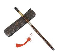 Bamboo Bamboo Flute Cloth Box C/D/E/F/G Tone Bitter Bamboo Flute Dongxiao Beginners Playing Flute(E Key)