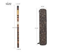 Bamboo Bamboo Flute Cloth Box C/D/E/F/G Tone Bitter Bamboo Flute Dongxiao Beginners Playing Flute(G Key)
