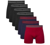 Bamboo Basics Men Boxer Shorts, 7 Pack - RICO7P, Breathable, Single Je...