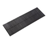 Bamboo Bath Mat Bathroom Runner Long Large Carpet Floor Wood Shower Bathtub Waterproof Non-Slip Accessories 16 x 48 Inch Easy Clean Black Bamboo 1 Piece