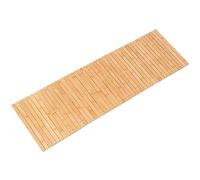 Bamboo Bath Mat Bathroom Runner Long Large Rugs Floor Wood Shower Bathtub Waterproof Non Slip Accessories 16x48 Inch Easy to Clean, Natural Bamboo, 1 pc