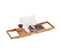 Bamboo bath tray Adjustable Natural Bamboo Bathtub Tray Luxury Bath Caddy