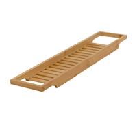 Bamboo Bath Tub Caddy Tray Wooden Bathroom Rack Shelf Storage 64x15cm