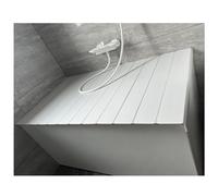 Bamboo Bathtub Caddy Tray with Folding Cover Multifunctional Dust Proof Board Insulation Cover and Shutter Lid Luxury Spa and Reading Accessories for Bath Tub Scalable and Convenient