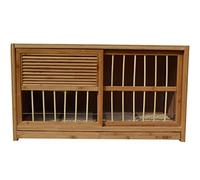 Bamboo Bird Cage for Pigeons, Push-Pull Door, Spacious Design, Easy to Assemble and Clean, Ideal for Breeding and Nesting