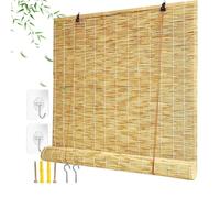 Bamboo Blinds 50 60 90 100 120 170cm Wide Natural Reed Curtains Sunshade Roll Up Bamboo Shades Pergola Privacy Screen Bamboo Door Curtain Outdoor Indoor For Patio Kitchen Roller Blind For Windows
