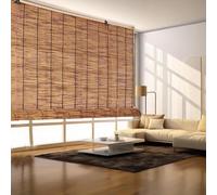 Bamboo Blinds for Windows 60/90/100/120cm Wide Natural Reed Curtains Sunshade Roll Up Bamboo Shades Curtain Kitchen for Doors Outdoor Pergola Roller Blinds