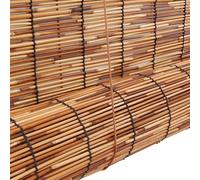 Bamboo Blinds for Windows, Bamboo Shades for Outdoor Patio, Lifting Straw Roller Blinds, 70% Blackout Door Curtain, 45 50 60 70 80 90 100 110 120 130 145 160cm Wide