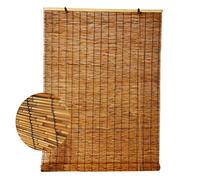 Bamboo Blinds Natural Reed Curtain Roller Blind,Living Room Tea Room Shop Decoration Shading Partition Vintage Straw Curtain, Waterproof and Dustproof,for Outdoor Indoor(130x200cm/51x79in)