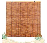 Bamboo Blinds Outdoor Wide Retro Bamboo Roller Blinds Waterproof Natural Reed Curtains for Doorways Shade With Lifter Sunshade 40 60 80 100 120 140 160 180cm Roman Blinds For Kitchen Pergola Windows