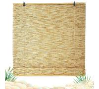 Bamboo Blinds Outdoor Wide Retro Bamboo Roller Blinds Waterproof Natural Reed Curtains for Doorways Shade With Lifter Sunshade 40 60 80 100 120 140 160 180cm Roman Blinds For Kitchen Pergola Windows