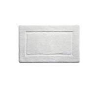 Bamboo Bordered White Bathmat - 60X100 cm