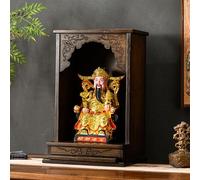 Bamboo Buddha Altar Shelfe with Pull-Out Tray, Small Altar Table, Can be Hung or Placed On the Desktop for Small Spaces(35cm/14'',Desktop style)