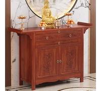 Bamboo Buddhist Altar Cabinet with Storage, Personal Prayer Meditation Table, for Living Room, Bedroom, Office, for Divination Worship(128CM/50.3in)